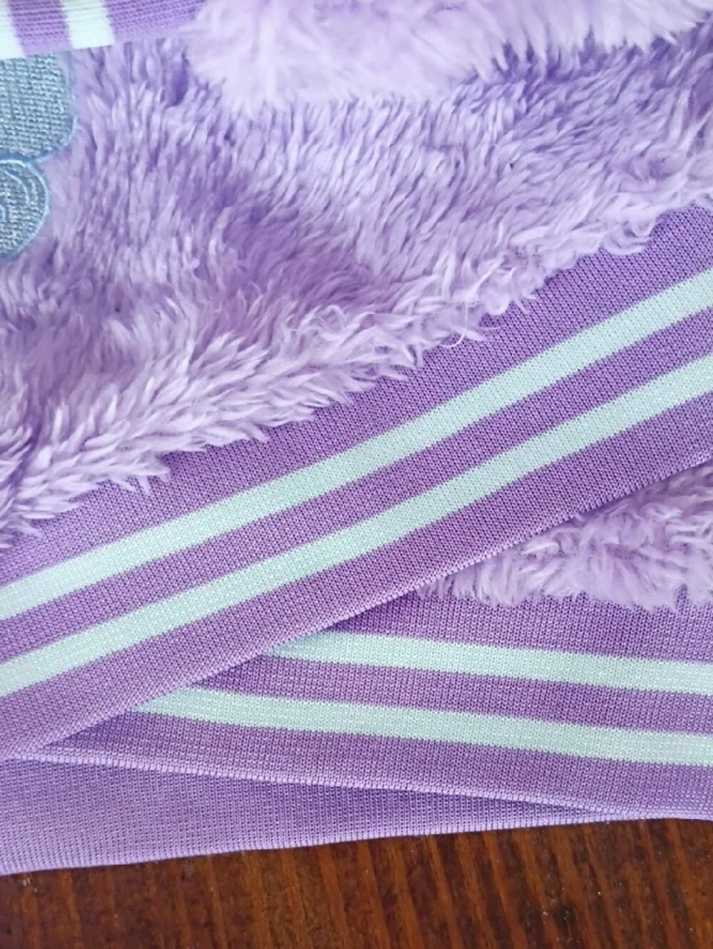 Bluey Lilac Fuzzy Sweatshirt with Cartoon Pup - Size 2T